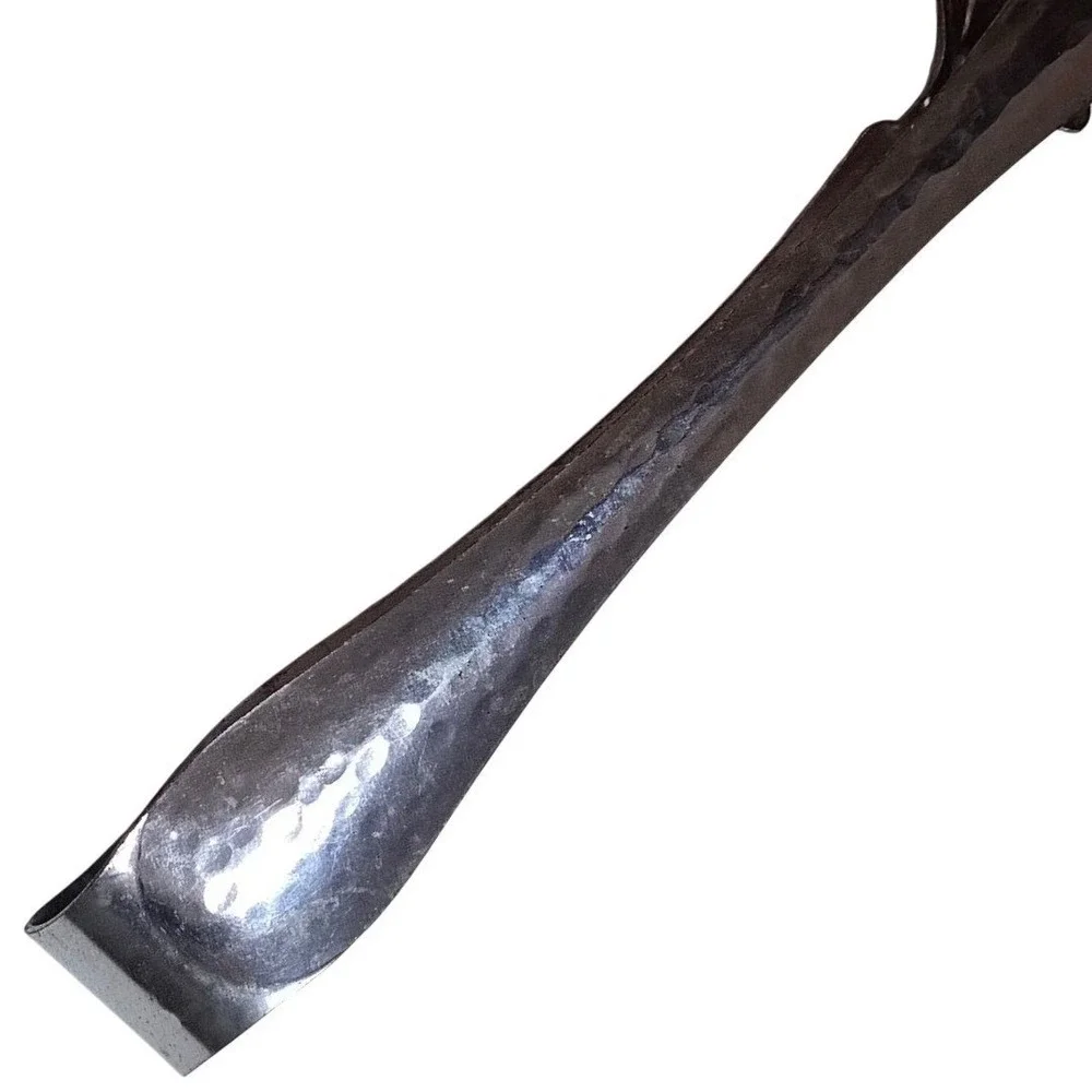 Vintage Hammered Silver Tone Claw Sugar Tongs Bird Foot Tea Serving Tool 6 Inch